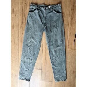 Vintage Levis Jeans Mens 36x34 Green Denim Pants 550 Orange Tab Relaxed Tapered